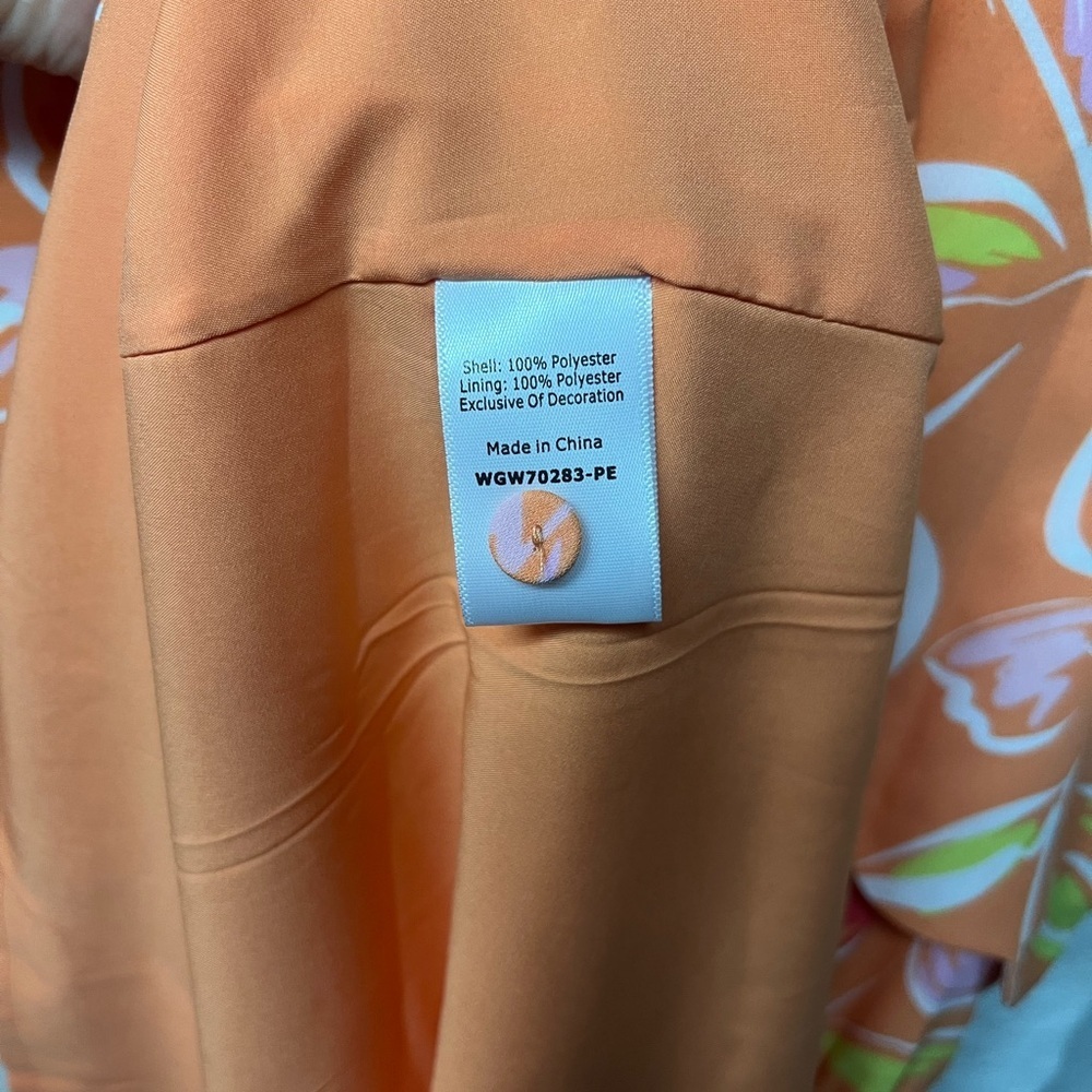 41 Hawthorn Vibrant Floral Mini Dress in Orange and Pink - Picture 5 of 6